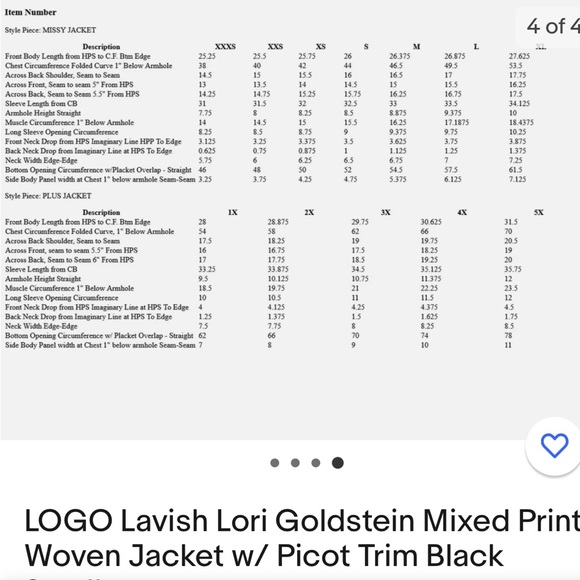 LOGO by Lori Goldstein Floral Jacket 3X - Picture 7 of 7